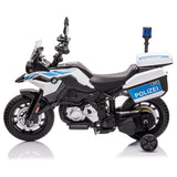 MYTS Kids BMW Polize Electric Bike - White