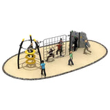 MYTS Kids Gym Backyard Rock Climber Series - Grey