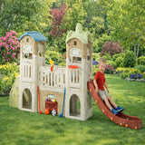 MYTS Kids Indoor Castle Kingdom Playhouse With Slide And Sports Activity Center