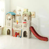 MYTS Kids Indoor Castle Kingdom Playhouse With Slide And Sports Activity Center
