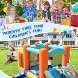 MYTS Kids Inflatable Bounce House With Slide