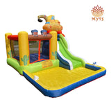 MYTS Kids Inflatable Water Park With Slide, Bouncy Area And Splash Pool