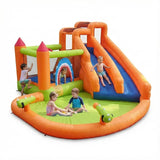MYTS Kids Inflatable Water Slide And Bouncy Castle With Splash Pool - Shark
