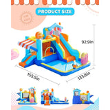 MYTS Kids Inflatable Water Slide And Splash Pool Play Center