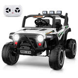 MYTS Kids Mountain Jeep Style Ride-on Car 12V - White