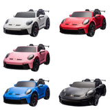 MYTS Kids Porsche GT3 Licensed Electric Ride-On Car 12V - White