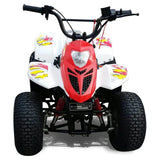 MYTS Kids Pro 80cc Fully Automatic Atv Quad Bike - White