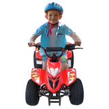 MYTS Kids Pro 80cc Fully Automatic Atv Quad Bike - Red