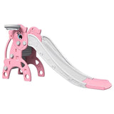 MYTS Kids Slide With Basket Ball Hoop & Ball Pool - Pink
