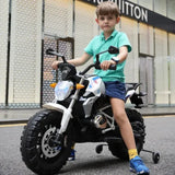 MYTS Kids Sporty Ride-on Motorbike 12V - White