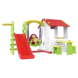 MYTS Korean Playhouse Game With Swing Slide & Table Chair - Red