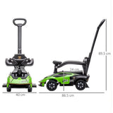 MYTS Lamborghini Foot To Floor Push Along Ride On - Green
