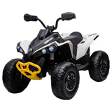 MYTS Licensed ATV 4 Wheeler Electric Quad Bike - White