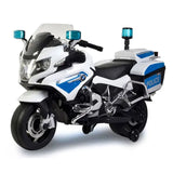 MYTS Licensed BMW Police Kids Motorbike 12V - White
