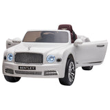 MYTS Licensed Bentley Limited Edition Electric Rideon 12V - White