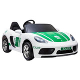 MYTS Licensed Electric Police 2 Seater Rideon Car - White - XXL