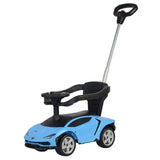 MYTS Licensed Lamborghini Boys Push Car With Handle - Blue
