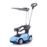 MYTS Licensed Lamborghini With Sun Canopy Boys Push Car - Blue