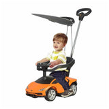 MYTS Licensed Lamborghini With Sun Canopy Kids Push Car - Orange