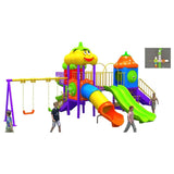 MYTS Mega Fiesta Playground Kid Swing And Tubular Slides