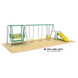 MYTS Mega Funky Kids Double N Single Swings N Slides