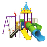 MYTS Mega Play Zone With 3 Slides & 3 Swings