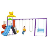 MYTS Mega Play Zone With 3 Swings, 2 Slides & Dual Swing