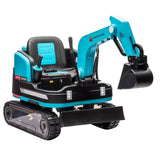 MYTS Mini Engineer Remote Control Ride-On Excavator - Blue
