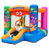 MYTS Monster Inflatable Bounce House & Bouncy Castle Slide