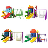 MYTS Playcentre With Slide & Double Swings - Assorted