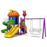 MYTS Playcentre With Slide & Double Swings - Assorted