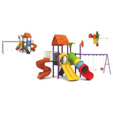 MYTS Playground Imagination Castle With 3 Swings & 3 Slides