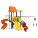 MYTS Playground Imagination Castle With 3 Swings & 3 Slides