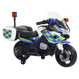 MYTS Police Kids Electric Motorcycle 6V - White