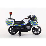 MYTS Police Kids Electric Motorcycle 6V - White