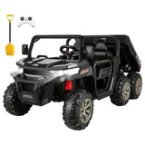 MYTS Power Pickup Adventure Ride On Truck With 6 Wheels - Black