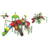 MYTS Premium Outdoor Play With Climbers, 3 Swings & 3 Slides