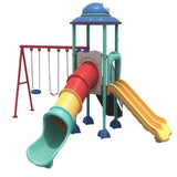 MYTS Premium Ultimate Outdoor Play With 3 Swings & 2 Slides