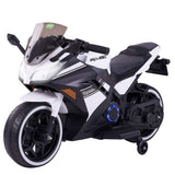 MYTS Sky Electric Kids Ride-On Motorbike 12V - White