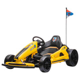 MYTS Speed 7 Drifter Go Kart 24V Electric Ride On - Yellow