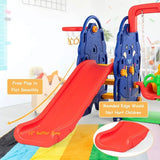 MYTS Swing & Slide Playset With Basket Ball Hoop
