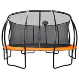 MYTS Trampoline With Basket Ball Hoop - Orange - 10ft