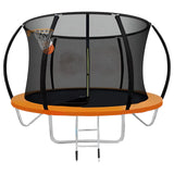 MYTS Trampoline With Basket Ball Hoop 8ft - Orange
