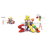 MYTS Tube Slide Teddy Top Multi Centre For Kids