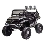 MYTS UTV Mercedes-Benz Unimog Lights Ride-On Car 12V - Black