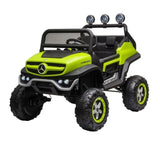 MYTS UTV Mercedes-Benz Unimog Lights Ride-On Car 12V - Green