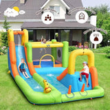 Megastar Inflatable Water Slide, 7 In 1 Double Long Slide Giant Water Park