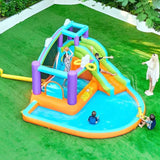 MYTS Water Fun Inflatable Playhouse With Slide And Splash Pool