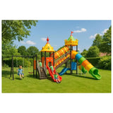 MYTS Whirlwind Imagination Castle With 2 Swings & 3 Slides