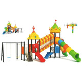 MYTS Whirlwind Imagination Castle With 2 Swings & 3 Slides